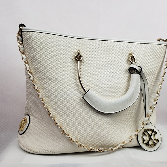 Christian Lacroix Tote White Faux Leather.Pe..ctop - Picture 5 of 11